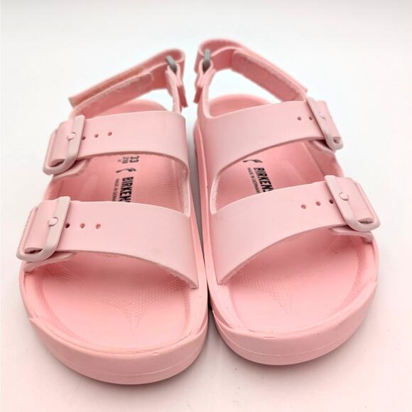 Birkenstock Mogami Kids Birko-Flor Sandals Icy Gentle Rose Size US2 EU33 - Picture 2 of 12